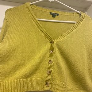 Wild Fable Cropped Button-Up Cardigan